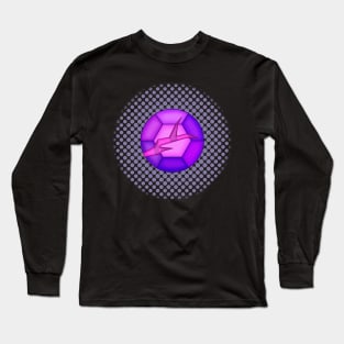 Cracked Amethyst Gem Long Sleeve T-Shirt